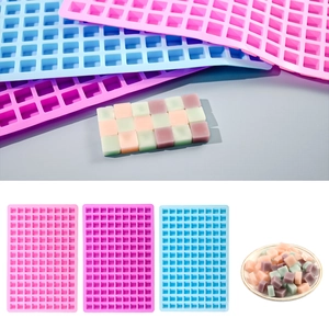 Bandeja Para Cubitos De Hielo De Silicona Cuadrada Flexible Molde DIY Para Chocolate Dulces Gelatina
