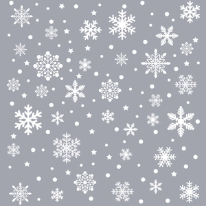 Creative white snowflake and star window stickers for Christmas winter decorations
