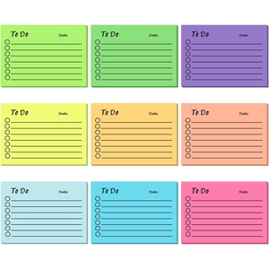 To Do List Sticky Notes Colorful Paper Memo Pads For Daily Plan Task Management Office School Stationery
