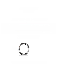 Detailed sizing chart for tiger eye glass bead necklace showing length and weight