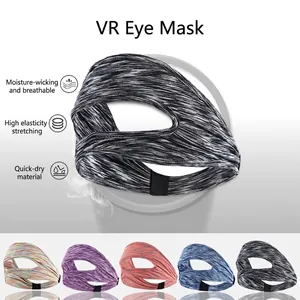 Breathable VR eye mask sweat band with moisture-wicking elastic fabric in five colors