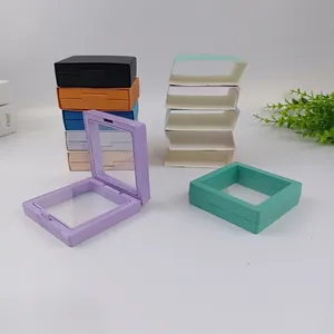 PE film suspension jewelry box set in multiple colors with cardboard sleeves for storage
