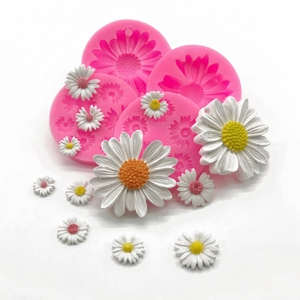 Daisy Flower Silicone Mold Relief Floral Shapes For Chocolate Fondant Cake Baking Plaster Soap Handmade DIY Craft