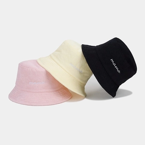 Cappello Da Pescatore Ricamato Mama Cotone Tessuto Di Spugna Semplice Casual Protezione Solare Moda Donna