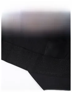 Close-up of the widened sweatband inside the breathable black quick-dry baseball cap