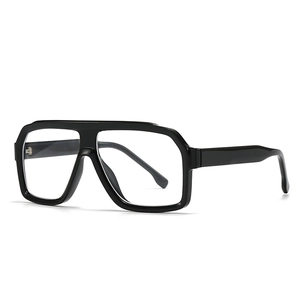 Vintage square black thick frame sunglasses for men with a wide retro minimalist design