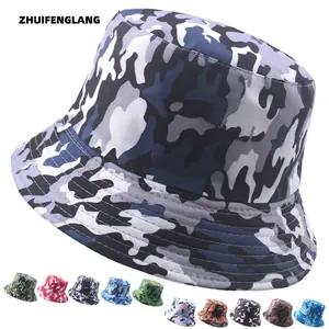 Cappello da pescatore mimetico unisex, pieghevole e traspirante per sport all'aperto