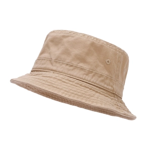 Chapeau bob classique en coton kaki avec protection solaire et coutures de bord renforcées