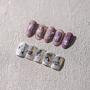 3D Relief Nail Art Stickers Holographic Laser Swan Ballet Theme Ultra Thin Self Adhesive Manicure Decoration For Women
