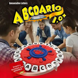 ABCDARIO educational alphabet game with electronic spinning board and red letter buttons