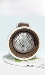 Macro shot of SUS316 stainless steel tea filter for PPSU sport water bottle