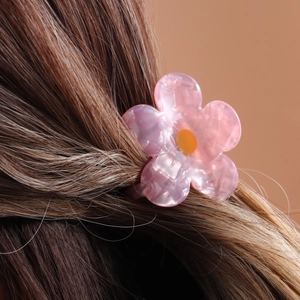Flower Hair Claw Clip Acetate Exquisite Small Floral Hairpin Korean Style Strong Hold Hair Accessory For Women