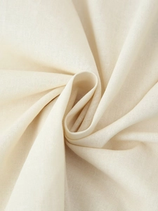 Beiges Maxikleid mit Blumenstickerei aus natürlichem, atmungsaktivem Leinen-Baumwoll-Mix