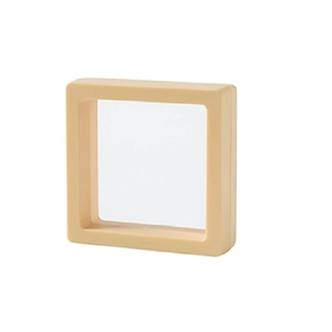 Minimalist square PE film jewelry storage box for anti-oxidation earring display