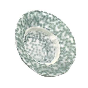 Daisy embroidery sun hat with breathable lace mesh fabric for summer sun protection