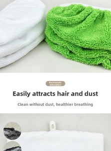 Detail of high-density microfiber texture for electrostatic hair and dust adsorption