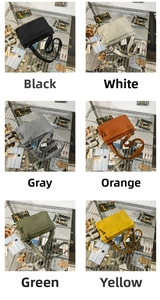Six colors of lightweight nylon crossbody bags with adjustable straps for daily use