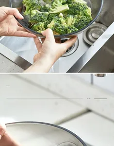 Macro view of honeycomb stainless steel kitchen sink drain plug with fine filter holes