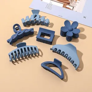 Elegant Matte Plastic Hair Claw Clip Strong Hold Shark Hair Clips Korean Style Accessories For Women