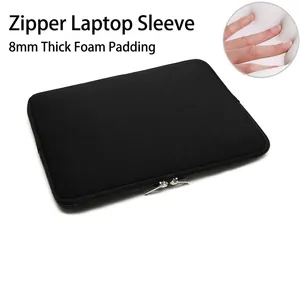Laptop Sleeve Case Padded Neoprene Foam Shockproof Waterproof Protective Zipper Soft Notebook Tablet Storage Bag