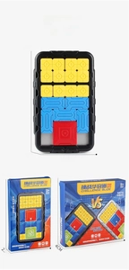 Dimensions of magnetic Huarong Road slide puzzle toy and packaging boxes