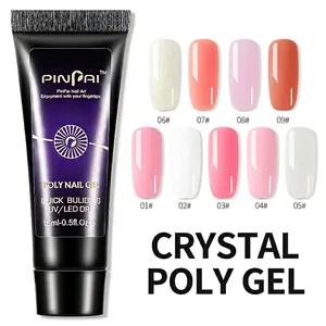 Poly Nail Gel Quick Building Extension Gel UV LED Dry Professional Nail Art Manicure Enhancement