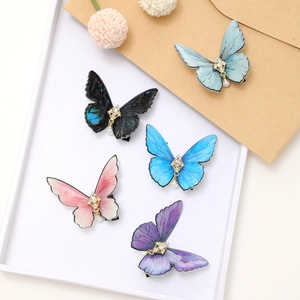 Butterfly Hair Clip For Women 2024 Versatile Mori Style Super Fairy Sweet Girl Bangs Side Clip