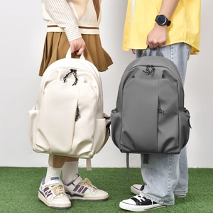 Minimalist Oxford Cloth Backpack Large Capacity Waterproof School Bag For Students Laptop Travel Men Women