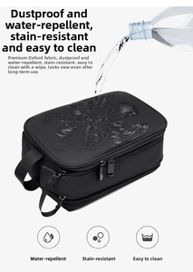 Wasserdichte Kulturtasche aus Oxford-Gewebe mit wasserfester Oberfläche und Doppelzipper