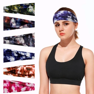 Boho Printed Sports Headband Elastic Sweat-Wicking Hairband For Yoga Fitness Running Outdoors Women And Men