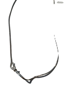 Minimalist 925 sterling silver snake chain necklace with a stylish knot design for women