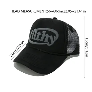 Tableau des tailles avec tour de tête, longueur de visière et hauteur pour la casquette