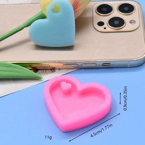DIY heart shaped silicone mold with 4.5cm dimensions for epoxy resin or fondant decoration