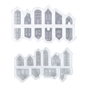 European style house silicone mold set for DIY plaster resin crafts and home decor