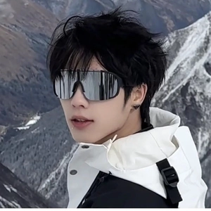 Sports Sunglasses PC Large Frame One Piece Lens Windproof Shield Eyewear For Outdoor Cycling Hiking Skiing Fashion Unisex