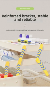 Detail of multi-layer family medicine box featuring reinforced support and stable structure