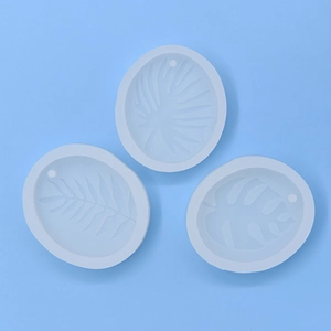 Three-piece leaf silicone molds for DIY cake fondant and chocolate crafting projects