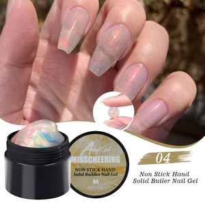 Detailansicht von Aurora Weiß Festes Aufbaugel für Nagelverlängerung und 3D-Design