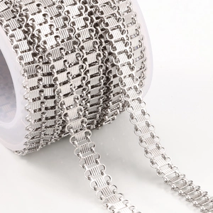 Silver stainless steel fish scale watch chain for DIY punk hip hop bracelets and necklaces