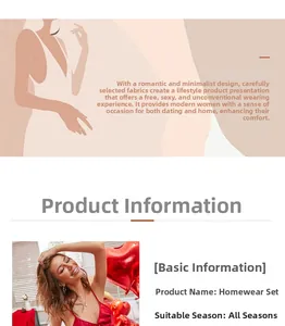 Detail of red silk satin camisole set for women with smooth finish and elegant straps