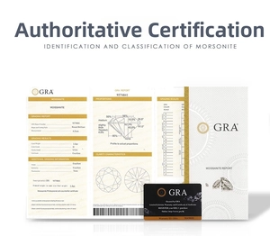 Official GRA certification report for a 1.0ct D color VVS1 moissanite stone