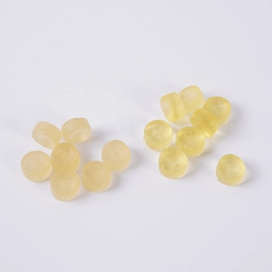 Miniature 1.1cm yellow translucent simulation radish slices for DIY dollhouse food crafts