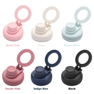Magnetic Phone Holder Water Bottle Lid Wide Mouth Replacement Cap Portable Handle Plastic Silicone