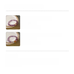 Detailed specifications of purple crystal bracelets with zircon and copper material info