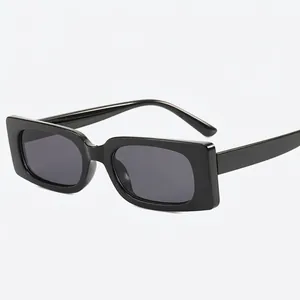 Classic black rectangular sunglasses with sleek resin frames and dark lenses for modern style