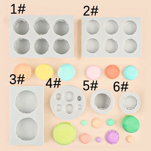 Macaron Shape Silicone Mold For DIY Cake Decorating Fondant Baking Candle Soap Gypsum Resin Crafting Tool