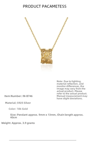 Detail specifications of 18k gold plated 925 silver necklace with sparkling accents