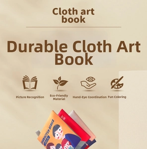Macro detail of tear-proof eco-friendly cloth book for infant sensory learning