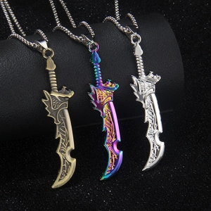 Collana Con Ciondolo A Spada Di Drago Con Ciondolo In Lega E Catena In Acciaio Inossidabile Gioielli Hip Hop Punk Per Uomo Donna