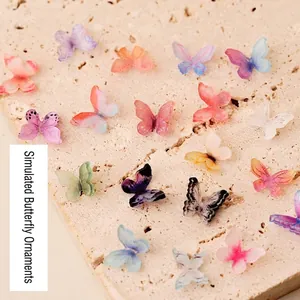 3D Simulation Butterfly Nail Art Decorations Resin Realistic Colorful DIY Jewelry Accessories For Manicure Beauty
